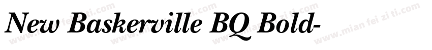 New Baskerville BQ Bold字体转换